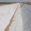  a cement canal lined to prevent water loss